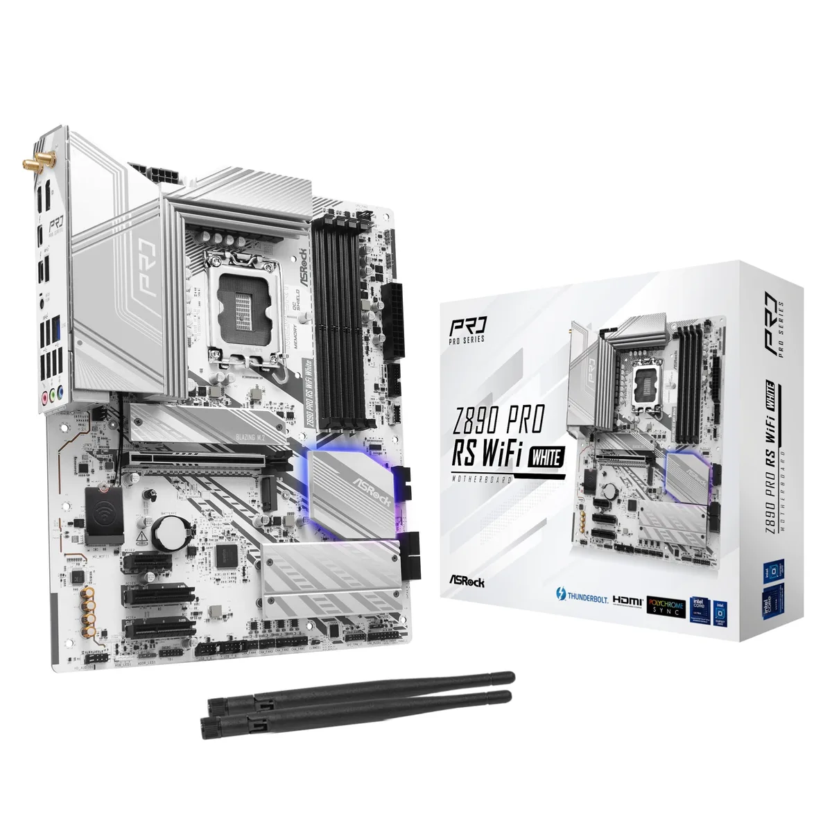 AUTENS AUTENS Z890 Pro RS WiFi 6E White DDR5 8666 MHz 256 GB Intel motherboard — product photo