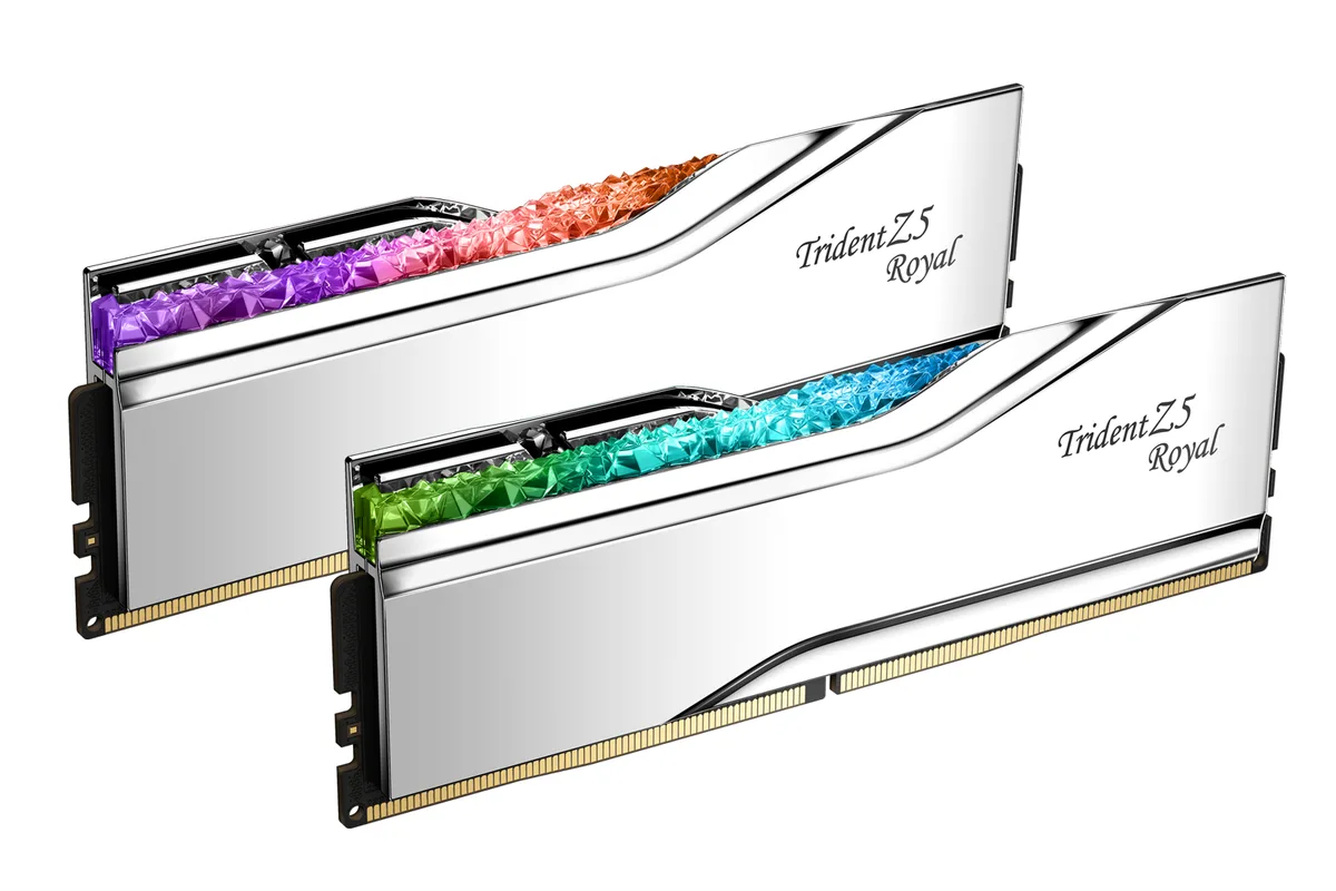 G.SKILL G.SKILL Trident Z5 Royal 32GB (2x16GB) DDR5-6400 CL32 F5-6400J3239G16GX2-TR5S desktop RAM — product photo
