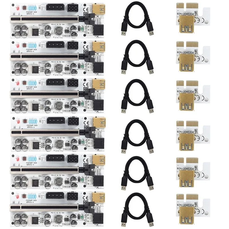 AFRNDK AFRNDK 6PCS PCI-E Riser VER010-X USB 3.0 Mining Hardware — product photo