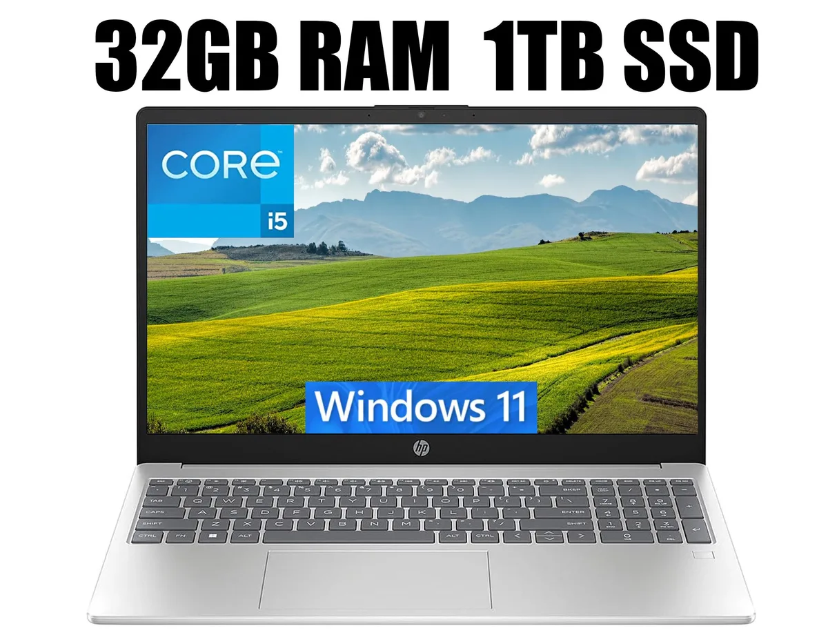 HP HP 15 laptop i5-1135G7 32GB 1TB SSD 15.6" FHD Silver — product photo