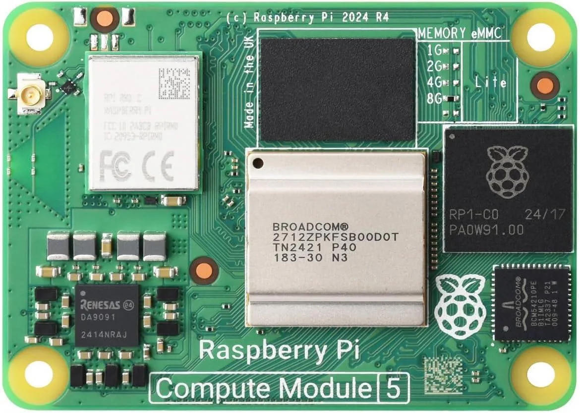 Enfain Enfain CM5108000 Compute Module 5 8GB Lite Wireless Antenna Heatsink development board — foto produk