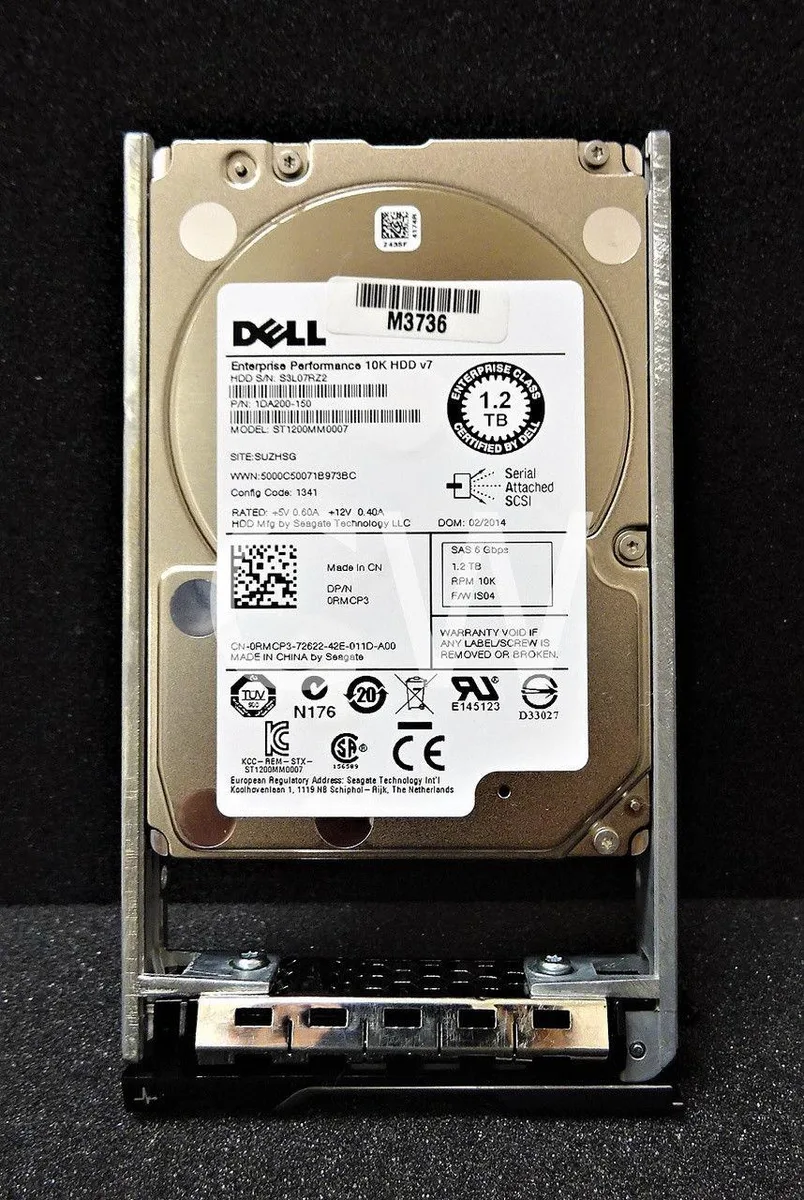 DELL DELL RMCP3 1.2TB 10000RPM 2.5" SAS internal hard drive — foto del producto