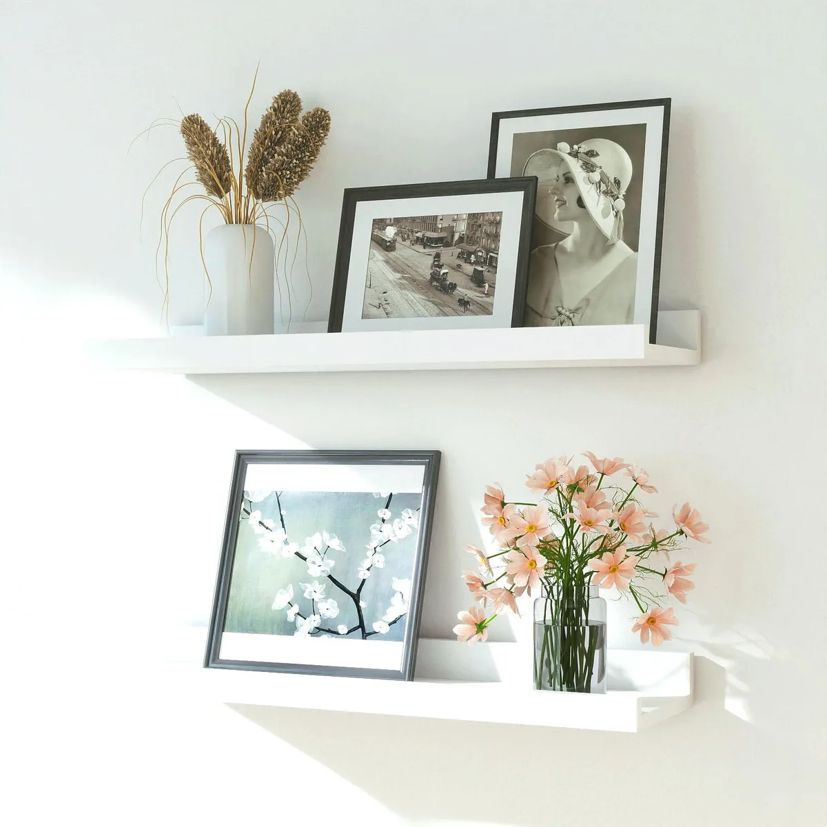 Solrot S001001011 16 in White Decorative Shelving Set of 2 — 商品照片