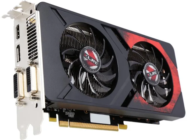 PNY GeForce GTX 960 dual-slot graphics card with black shroud and dual fans