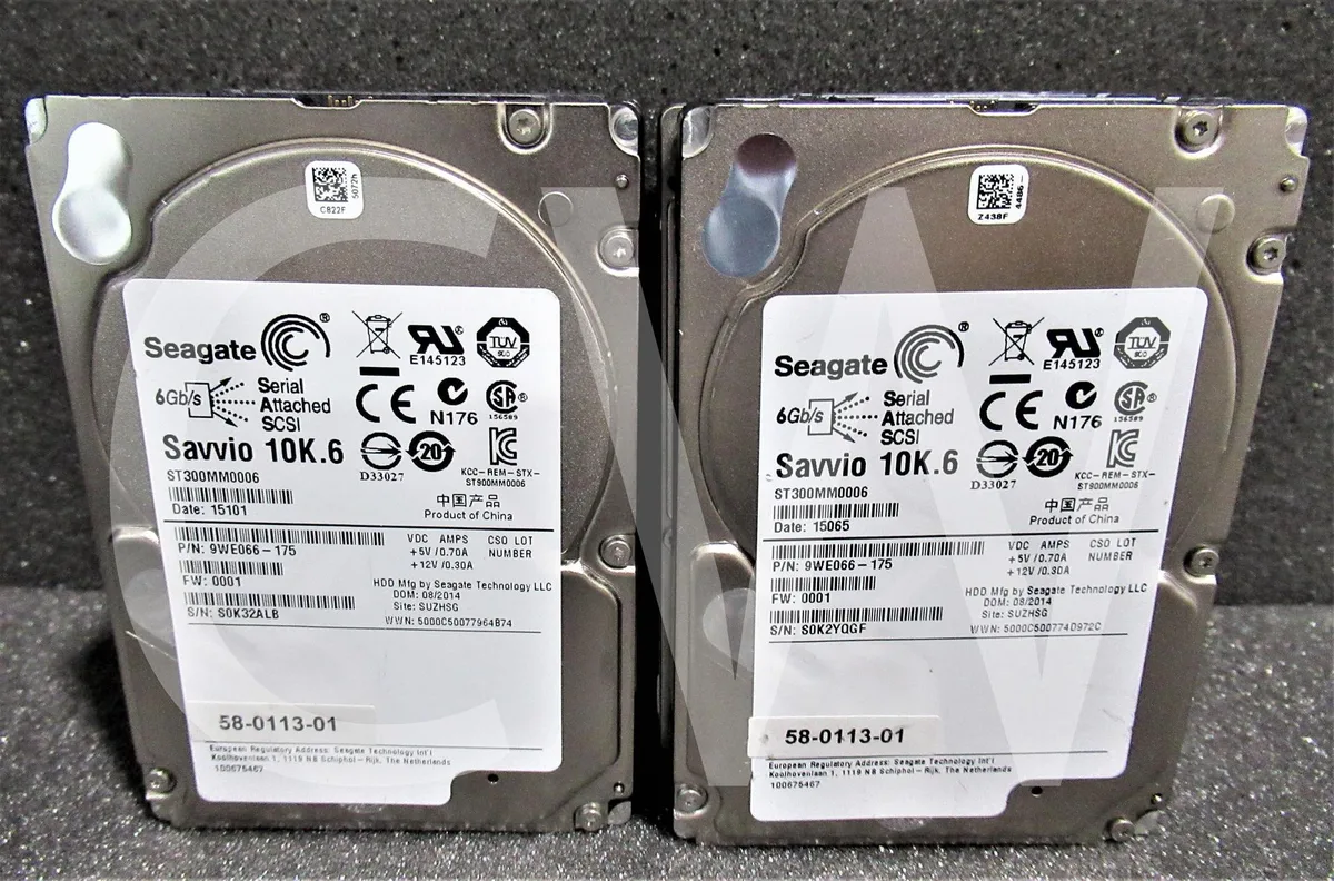 Seagate Savvio 2.5 inch SAS hard drive silver metal casing