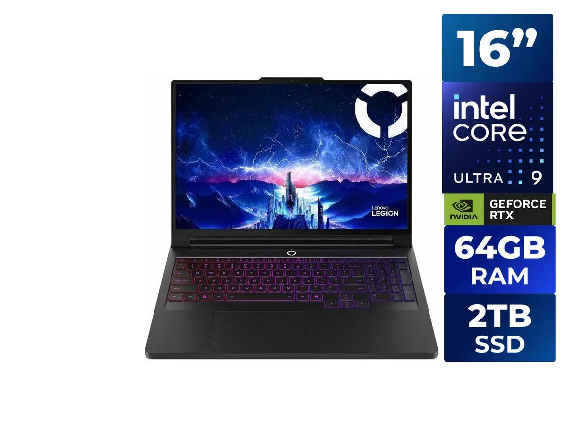 Lenovo Lenovo Legion Pro 7 16IAX10H gaming laptop 64GB 2TB RTX 5090 24GB 83F5001RUS — product photo