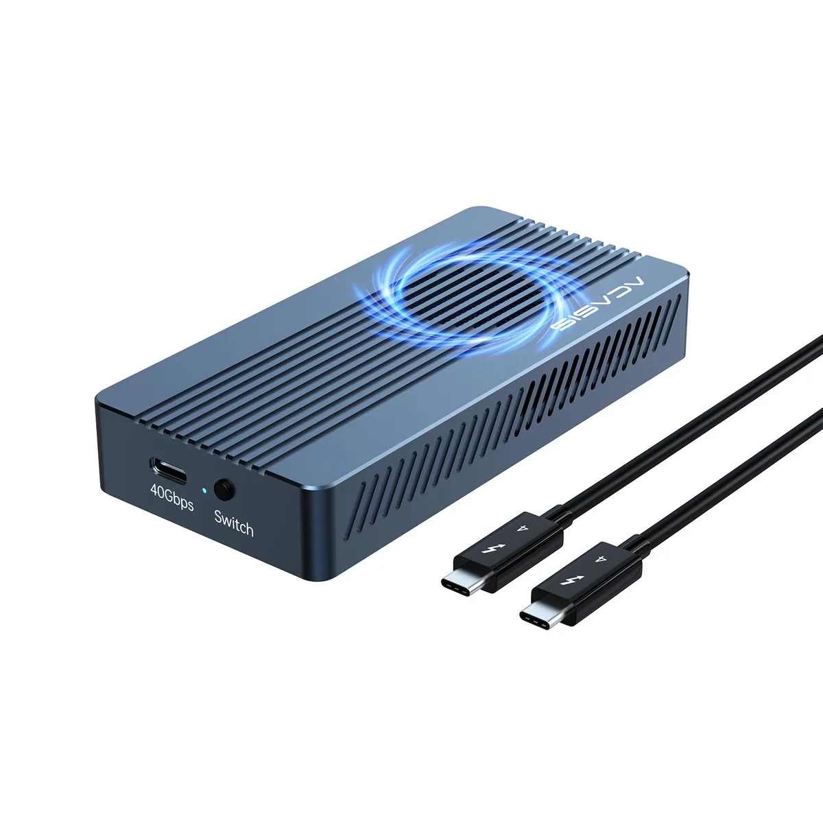 Acasis Acasis TBU405Pro 40Gbps M.2 NVMe enclosure with fan — Produktfoto