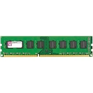 Single green DDR3 DIMM module with gold contacts and black chips