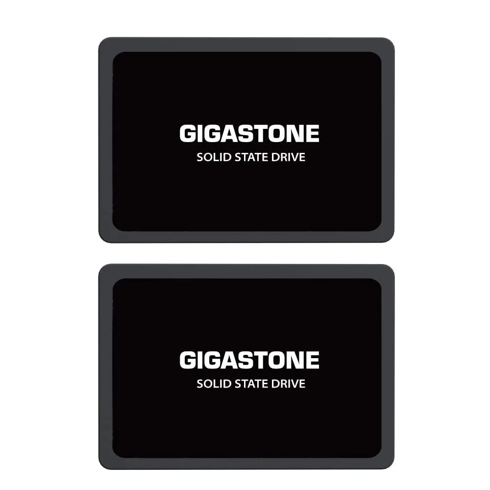 Two silver 2.5 inch SATA SSDs side by side