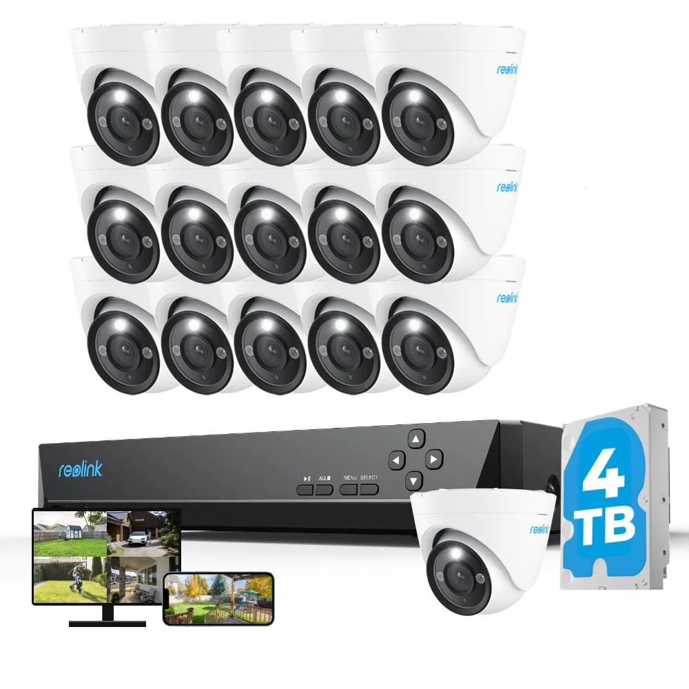 Reolink Reolink 16CH 12MP PoE Security System 16 Cameras 4TB NVR 18m Cables — fotografie produktu