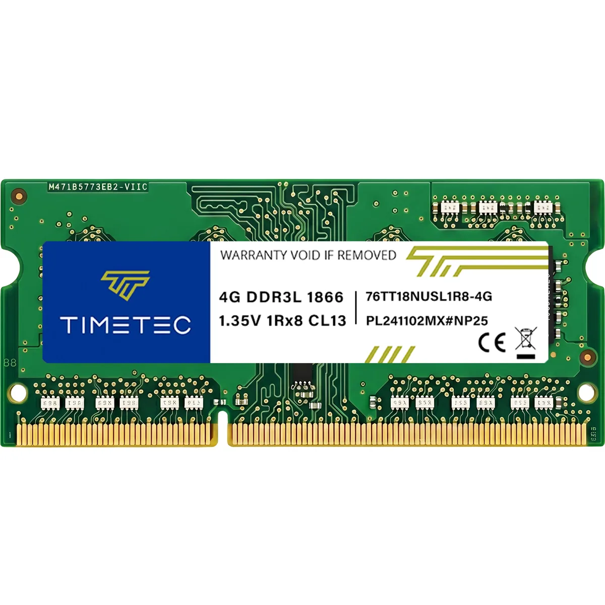 Timetec Timetec MM-TL4GSDR31866 4GB DDR3L 1866MHz CL13 1.35V 204-Pin SODIMM laptop RAM — fotografie produktu