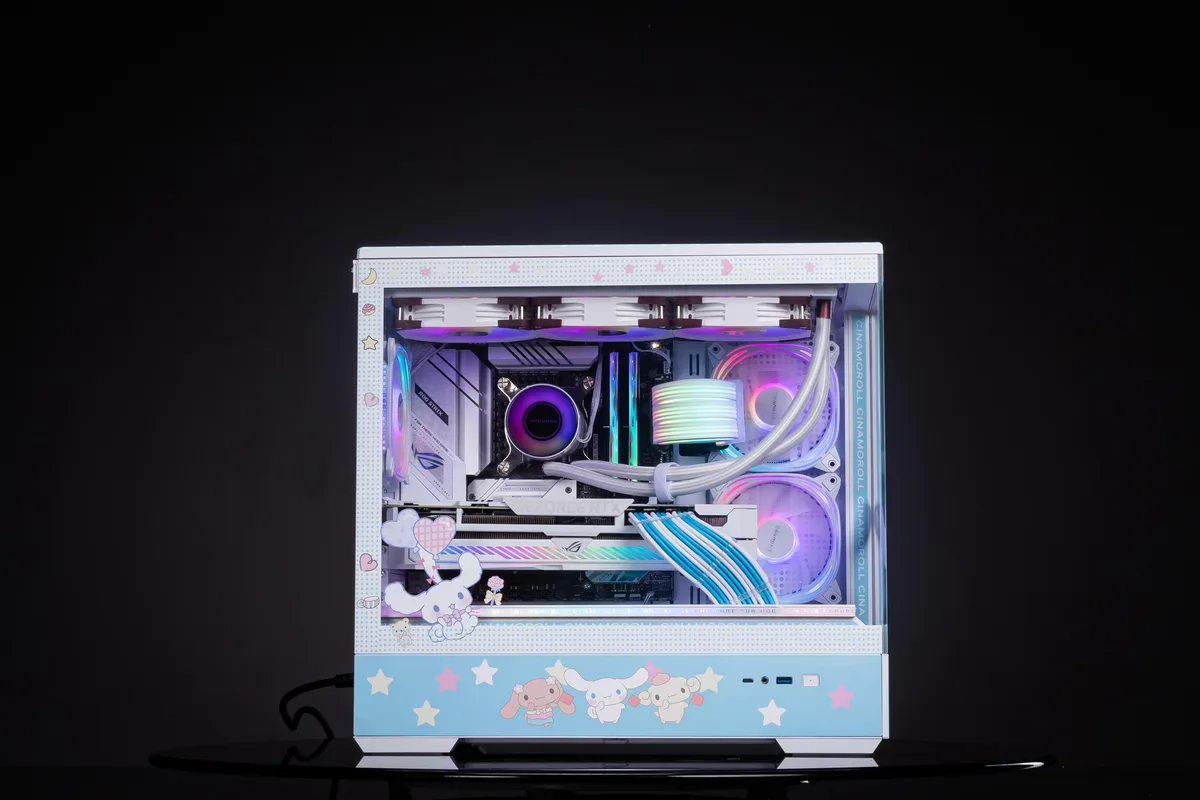 Corn Electronics Corn Electronics Bauhaus Micro-ATX ITX PC Case Cinnamoroll — photo du produit
