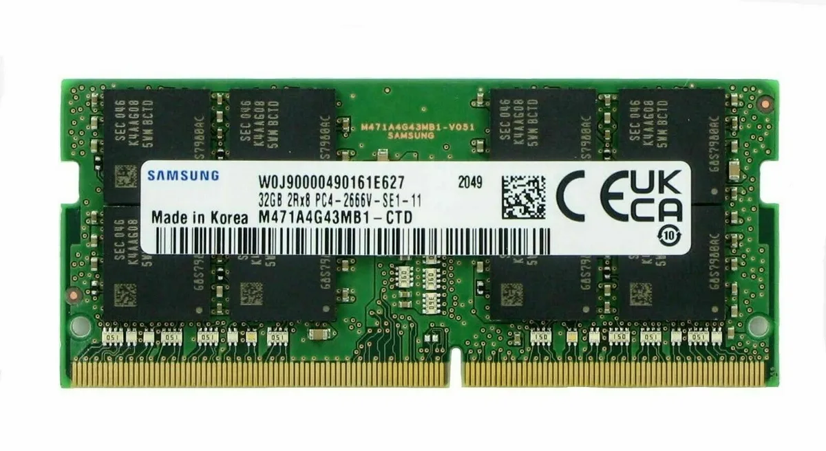 SAMSUNG SAMSUNG M471a4g43mb1-Ctdd0 32GB DDR4 2666 laptop RAM — Produktfoto