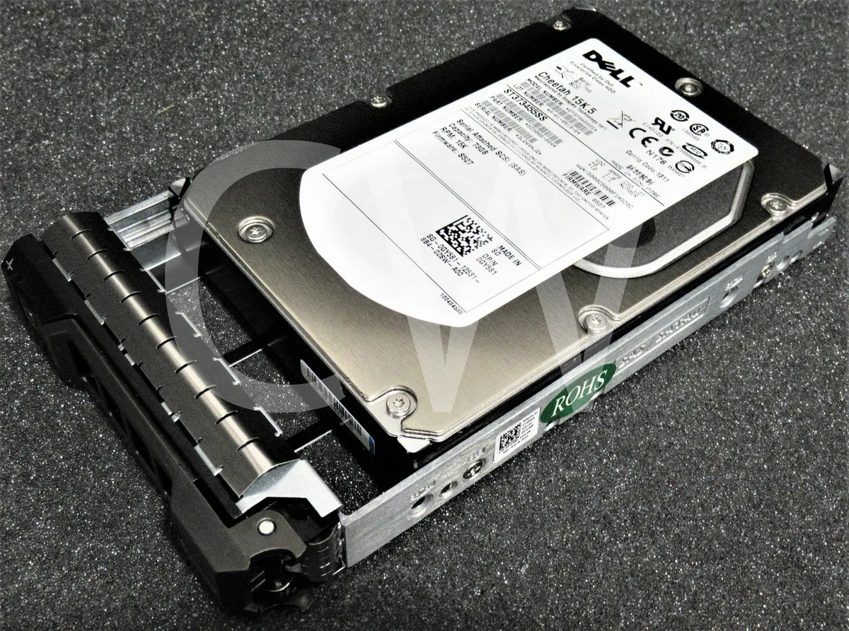 DELL DELL GY581 ST373455SS 73GB 15K RPM 3.5" SAS internal hard drive ZERO HOURS — 商品写真