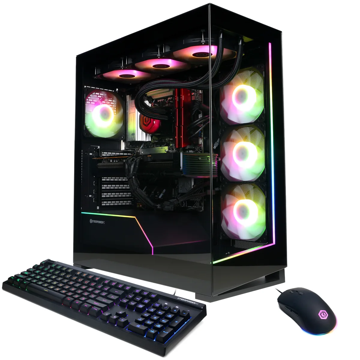CyberpowerPC CyberpowerPC GM70929 Gaming PC Ryzen 7 9800X3D 32GB DDR5 2TB NVMe Radeon RX 9070 XT 16GB — product photo