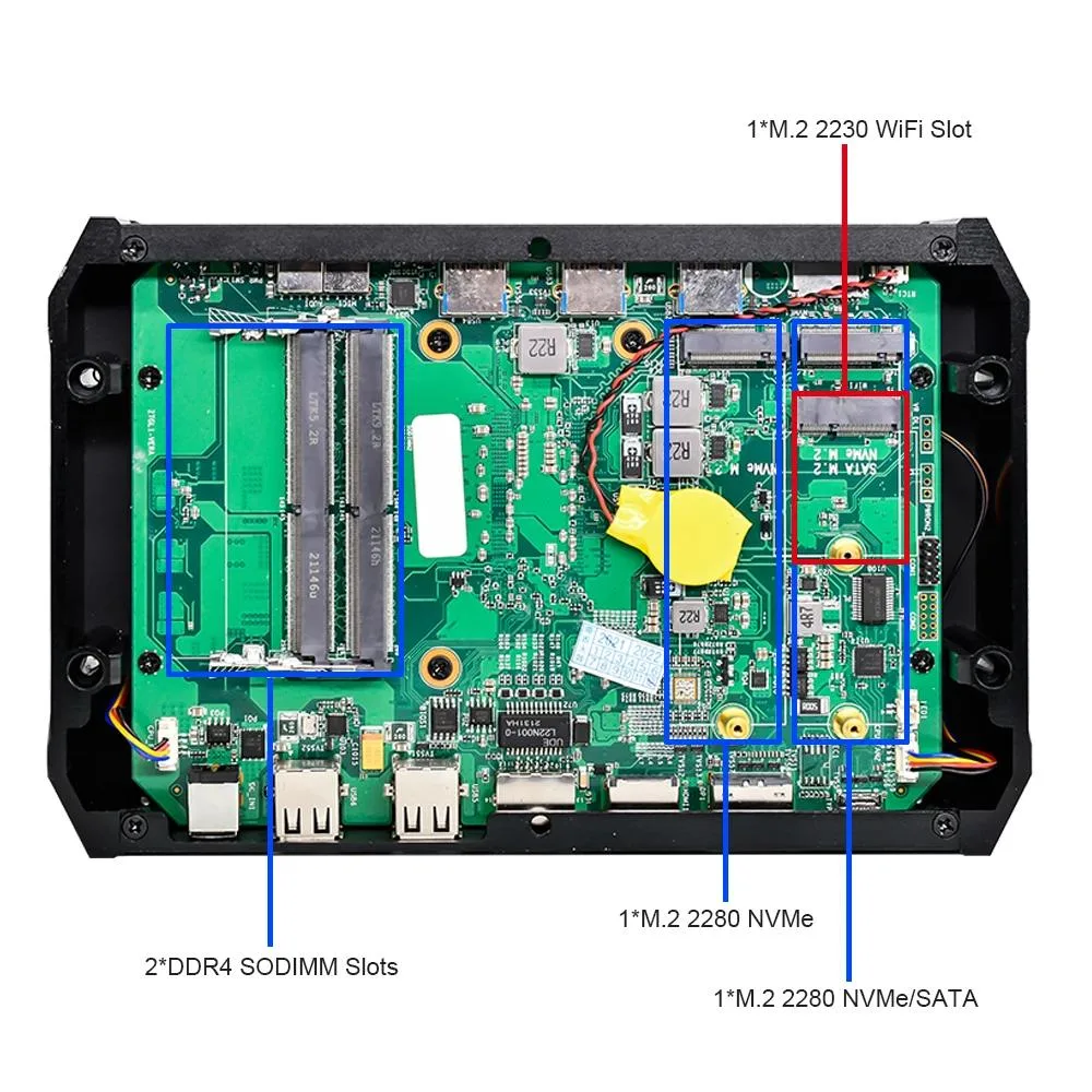 Hetai Tech Hetai Tech i7-1165G7 1195G7 16G 512G barebone mini PC — φωτογραφία προϊόντος