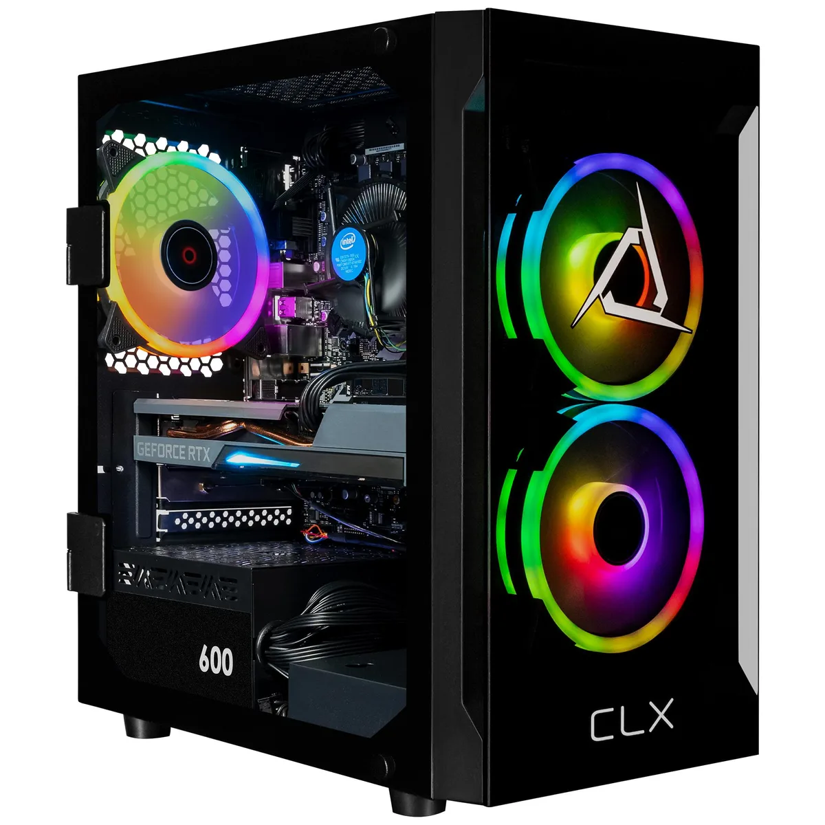 CLX Gaming CLX Gaming TGMSETRTA5503BM gaming PC i5-14400F 32GB DDR5 RTX 5060 Ti 8GB GDDR7 2TB NVMe — photo du produit
