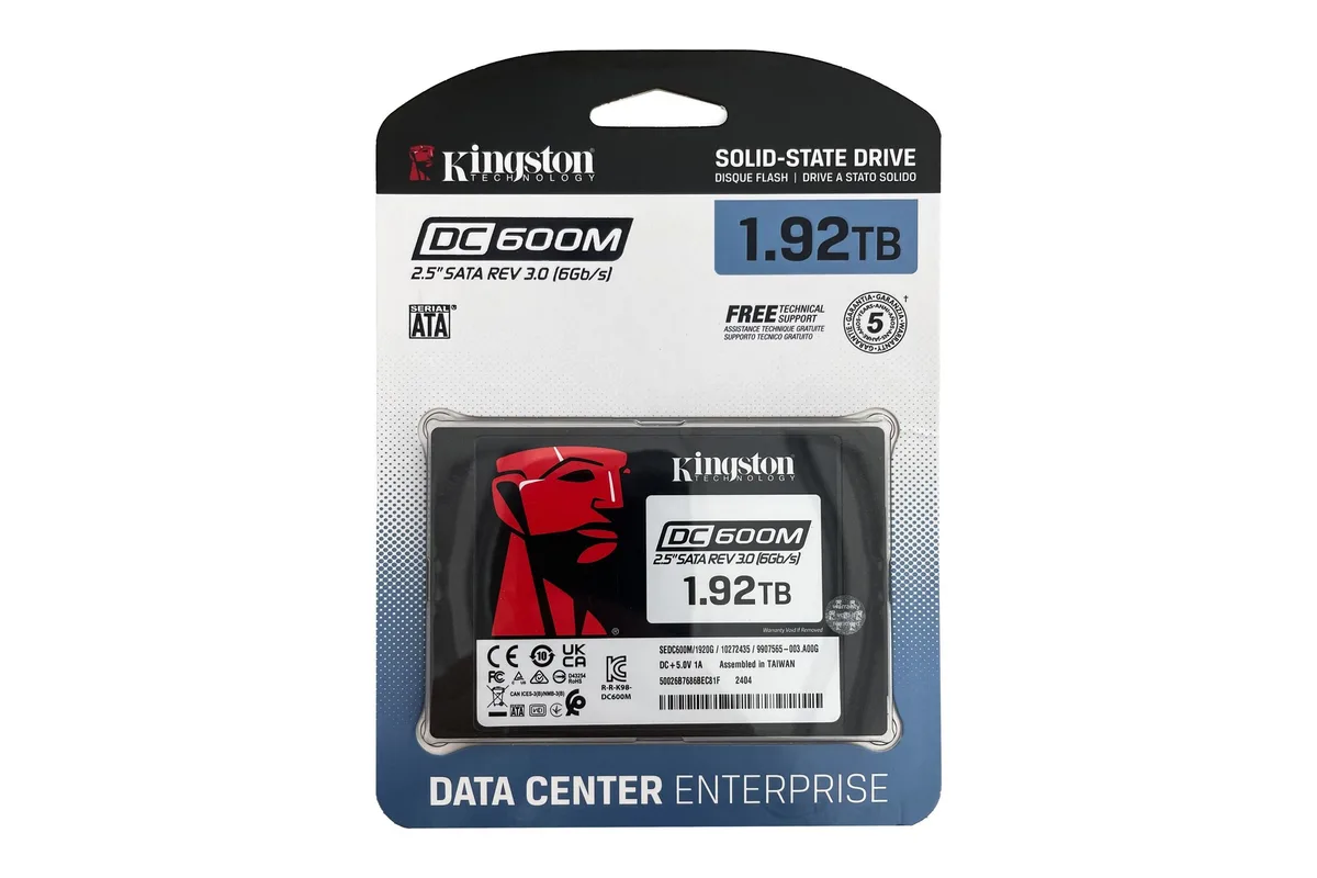 Kingston Technology Corp. Kingston Technology Corp. SEDC600M/1920G enterprise SSD 1.92TB SATA 2.5 — photo du produit