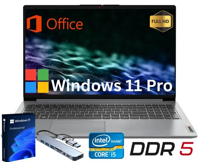 Lenovo Lenovo IdeaPad Slim 3i 15.6" FHD i5-1335U 12GB DDR5 256GB NVMe Windows 11 Pro Grey — product photo