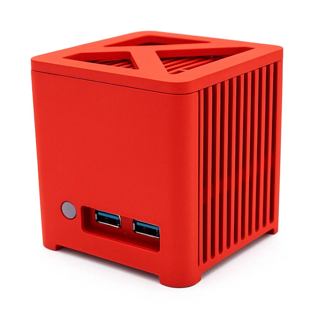 KUBB KUBB KM-300-16256P-RP barebone mini PC 16GB 256GB i3-N300 Red — 商品写真