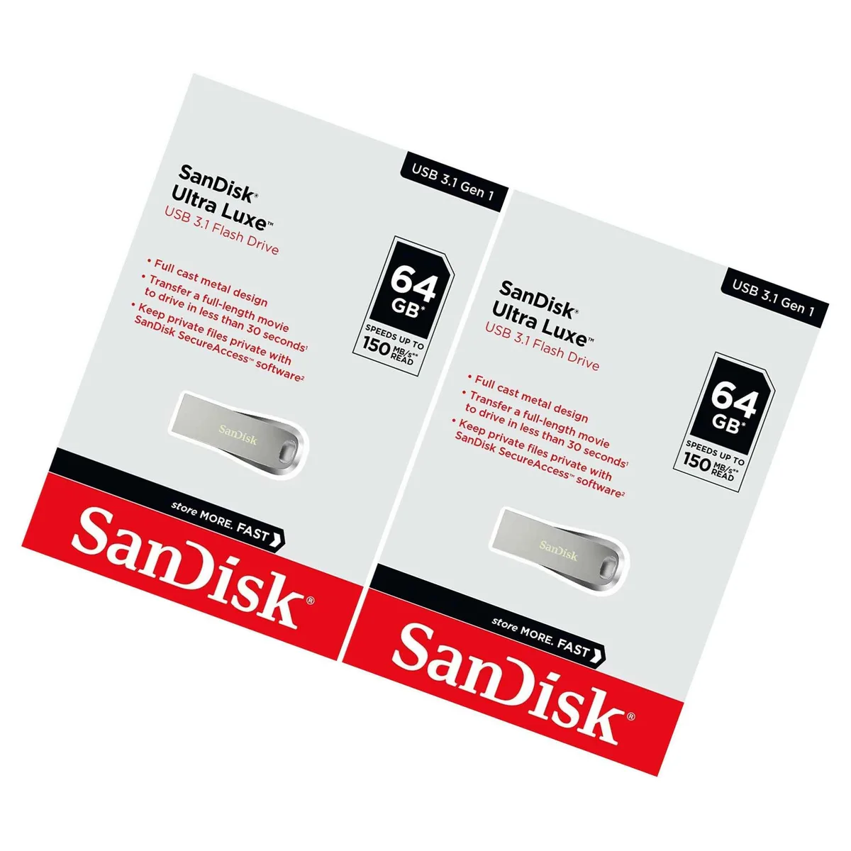 SanDisk SanDisk Ultra Luxe 64GB USB 3.1 150MB/s Flash Drive Sdcz74-064G — fotografia produsului