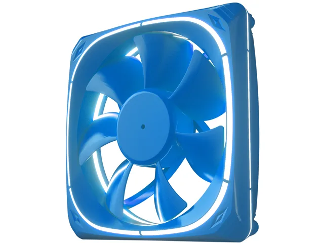 Vetroo Vetroo DF120 120mm Case Fan White LED Blue Frame — foto del producto