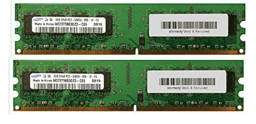Gigaram Gigaram 4GB Kit 2x2GB 240p DDR2-667 DIMM desktop RAM — toote foto