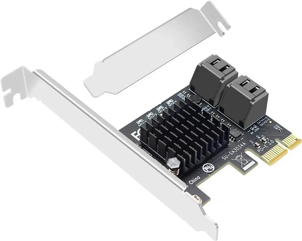 SMUGDESK SMUGDESK 4 Port PCIe to SATA 6Gbps Expansion Card — product photo