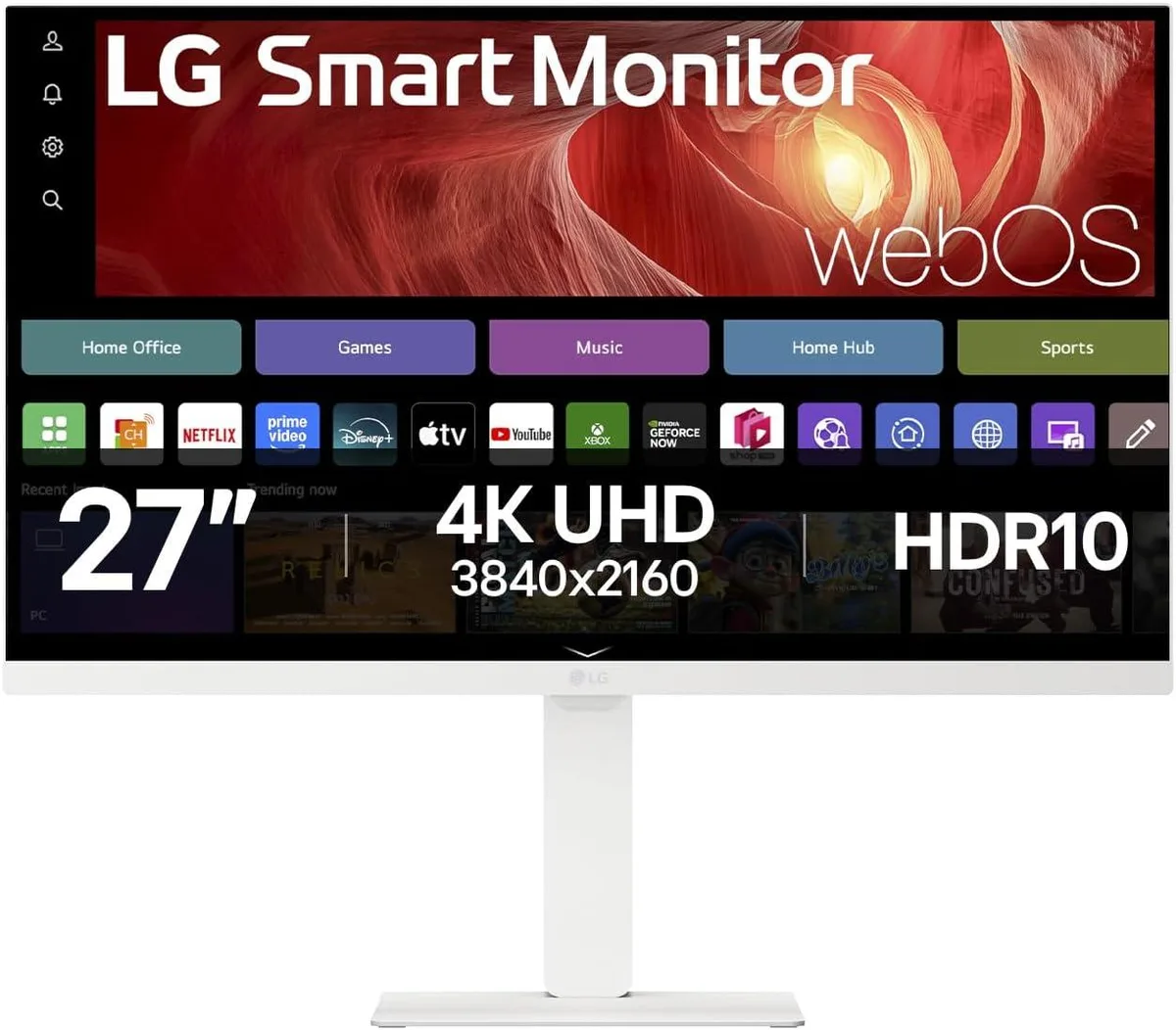 LG Electronics LG Electronics 27U730SA-W 27" 4K 60Hz IPS webOS Smart Monitor — Produktfoto