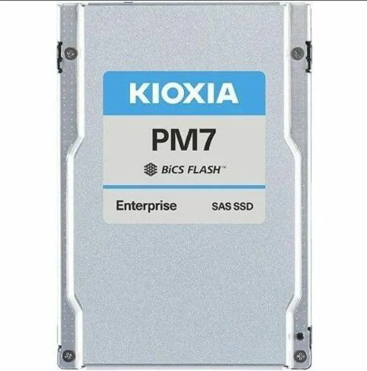 Rectangular 2.5 inch SAS SSD with silver metal casing