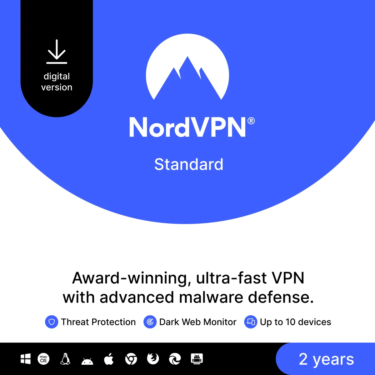 NordVPN NordVPN RL-0044-E internet security 10 devices 2 years download — 商品写真