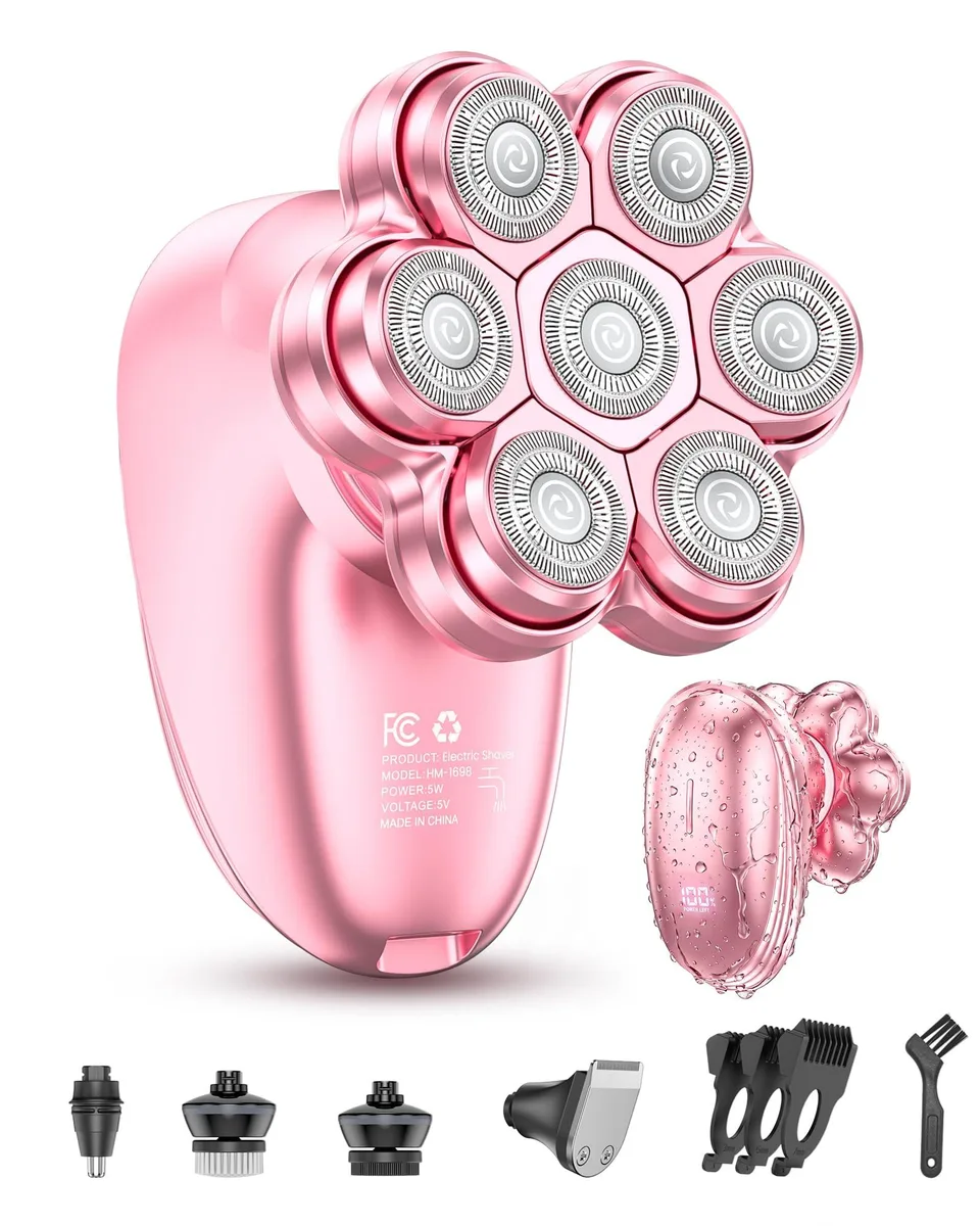 WEQOEE 1698PK shavers for women, pink, 1 head, 90 min run, 1.5 h charge — product photo