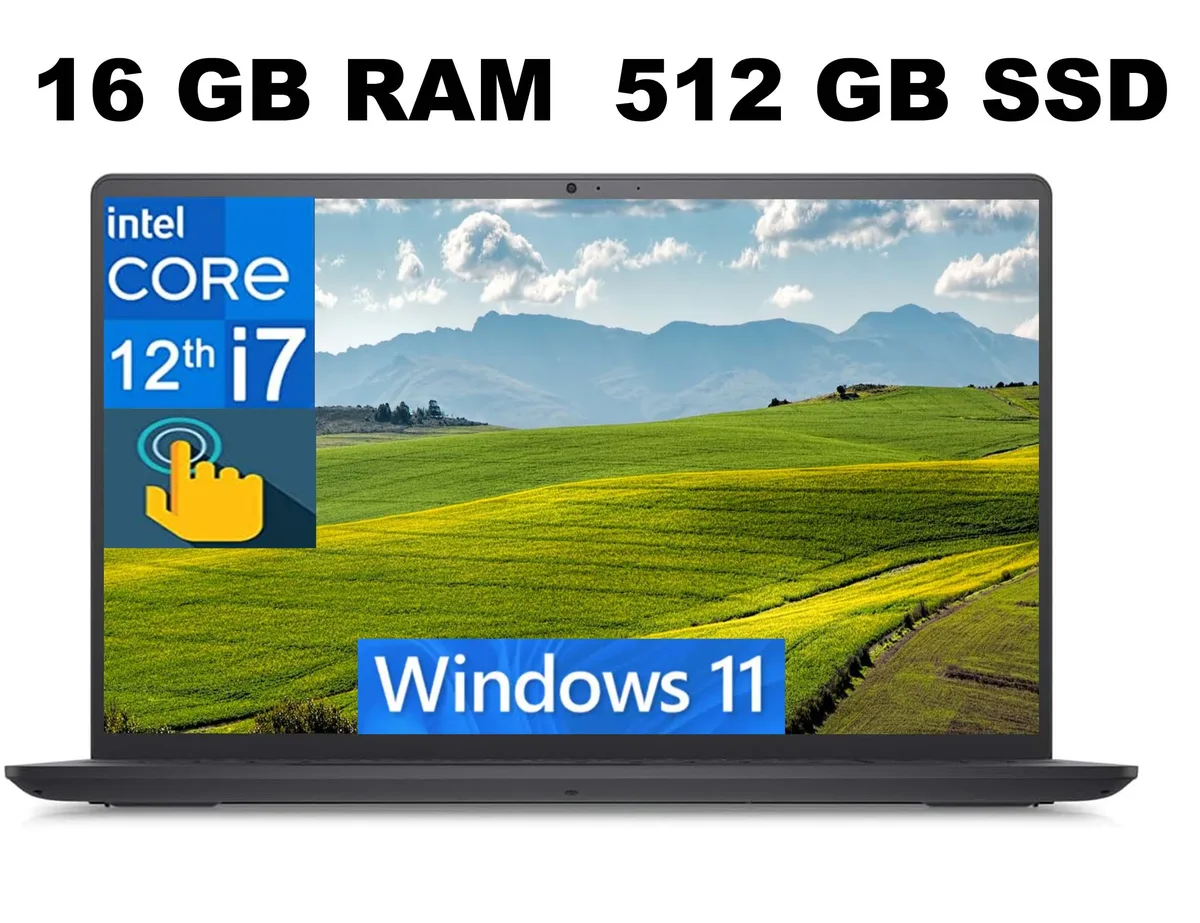 DELL DELL Inspiron 3520 15 laptop Core i7-1255U 16GB 512GB 15.6" FHD Touchscreen — photo du produit