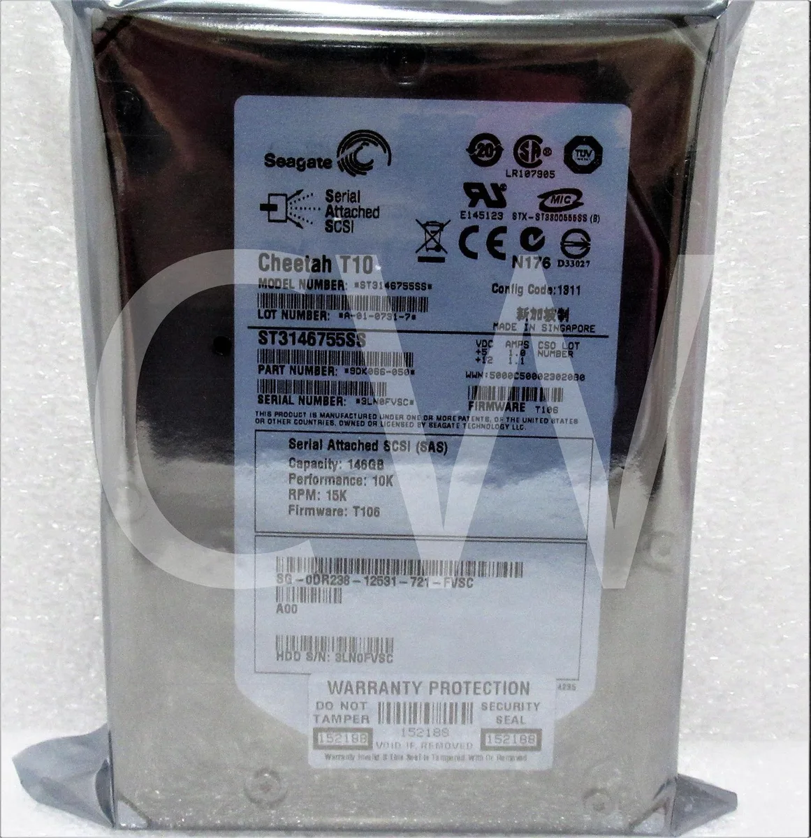 Seagate Seagate Cheetah T10 ST3146755SS 146GB 10000RPM 16MB 3.5" SAS internal hard drive — fotografia produktu