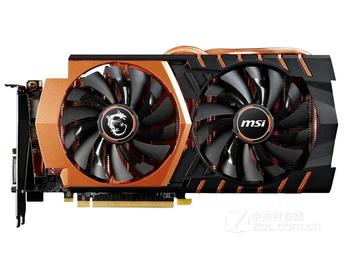 MSI MSI GeForce GTX 970 GAMING 4G Golden graphics card — product photo