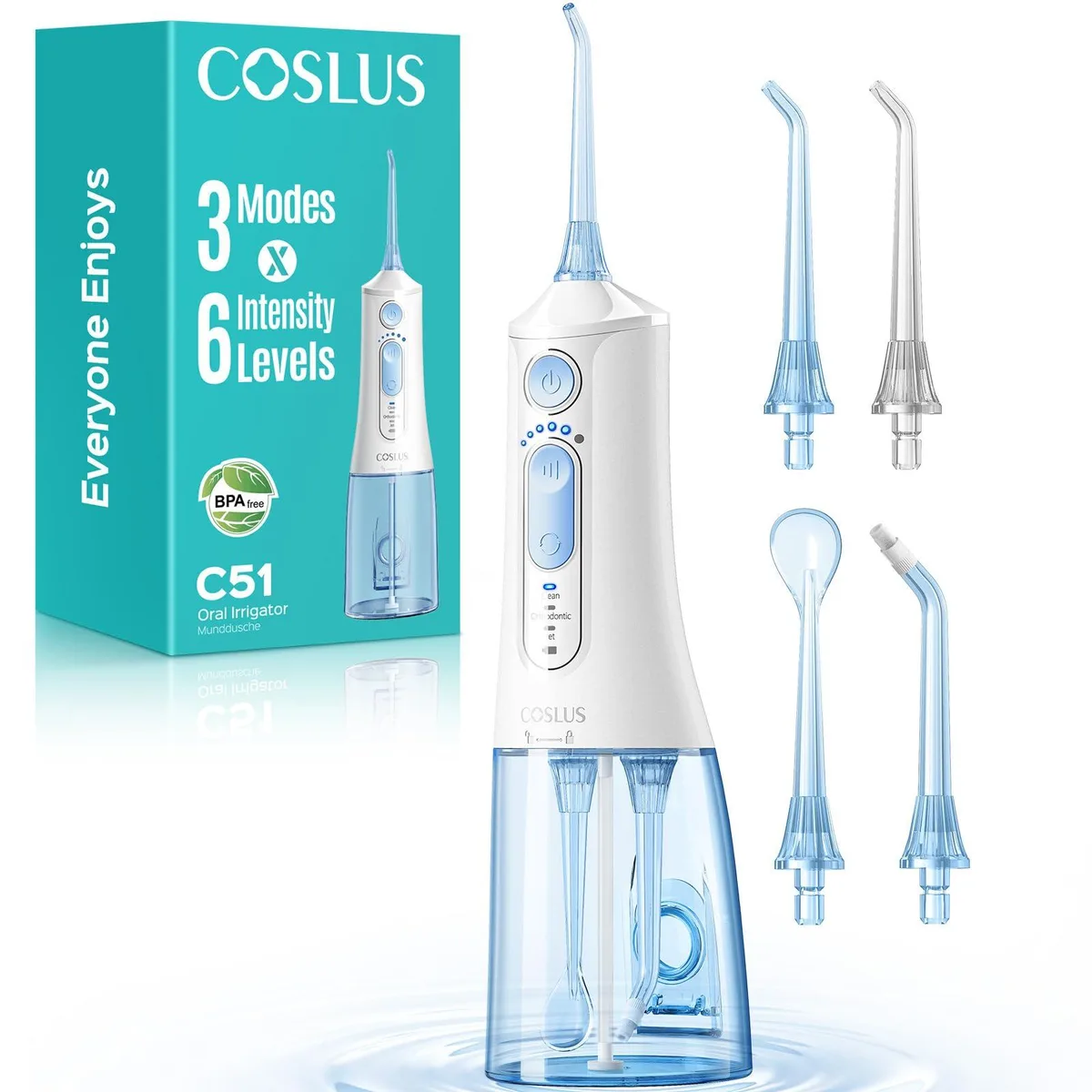  COSLUS coslus_fc5360 Oral Care 300ML 6 Pressure 3 Modes ADA Accepted — φωτογραφία προϊόντος