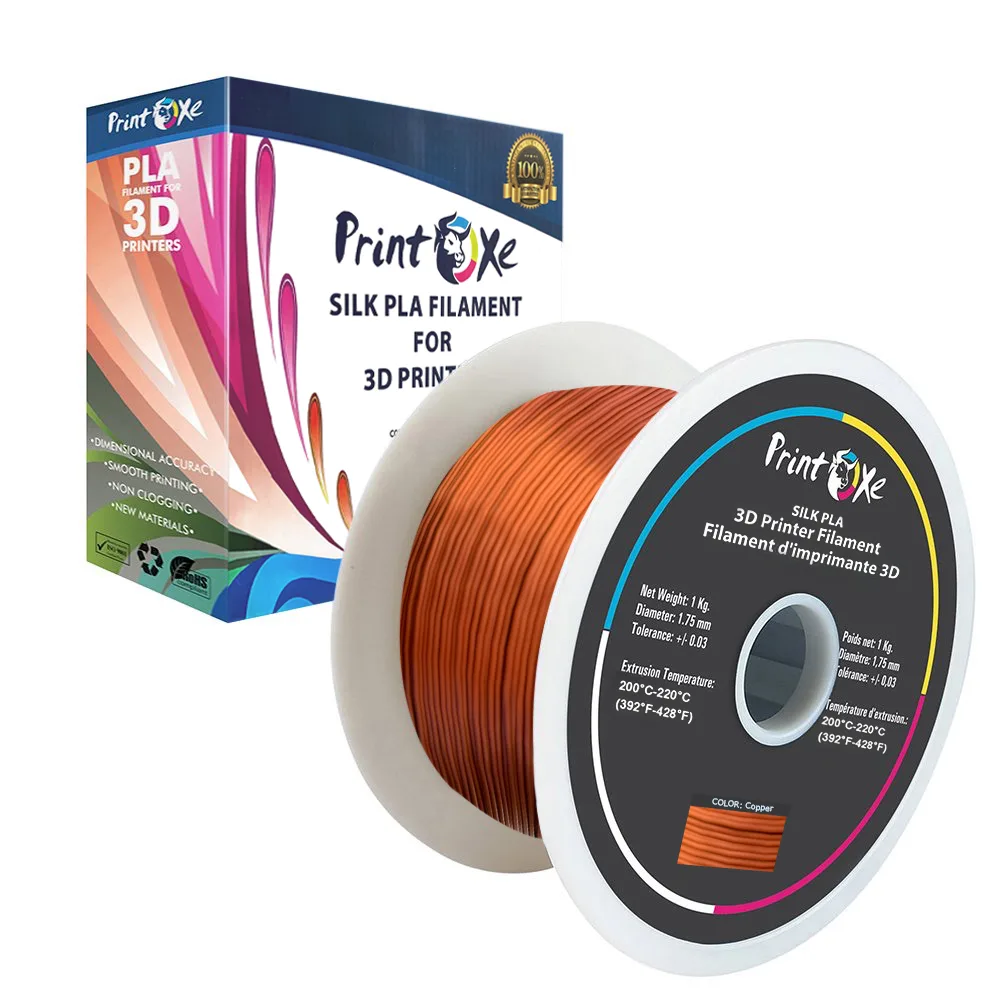PrintOxe PrintOxe PLA Silk Copper Blue Filament 1.75 mm 1 kg +/- .03 mm — 제품 사진