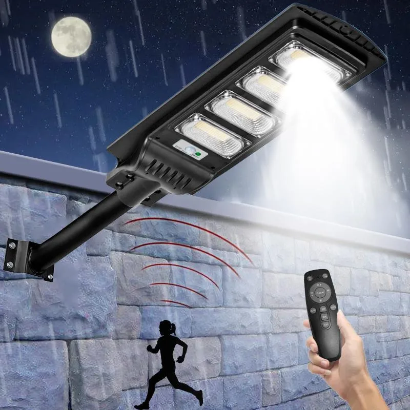 PFCTART PFCTART Solar Street Flood Light 400W 6500K Motion Sensor Remote Control — fotografia produktu