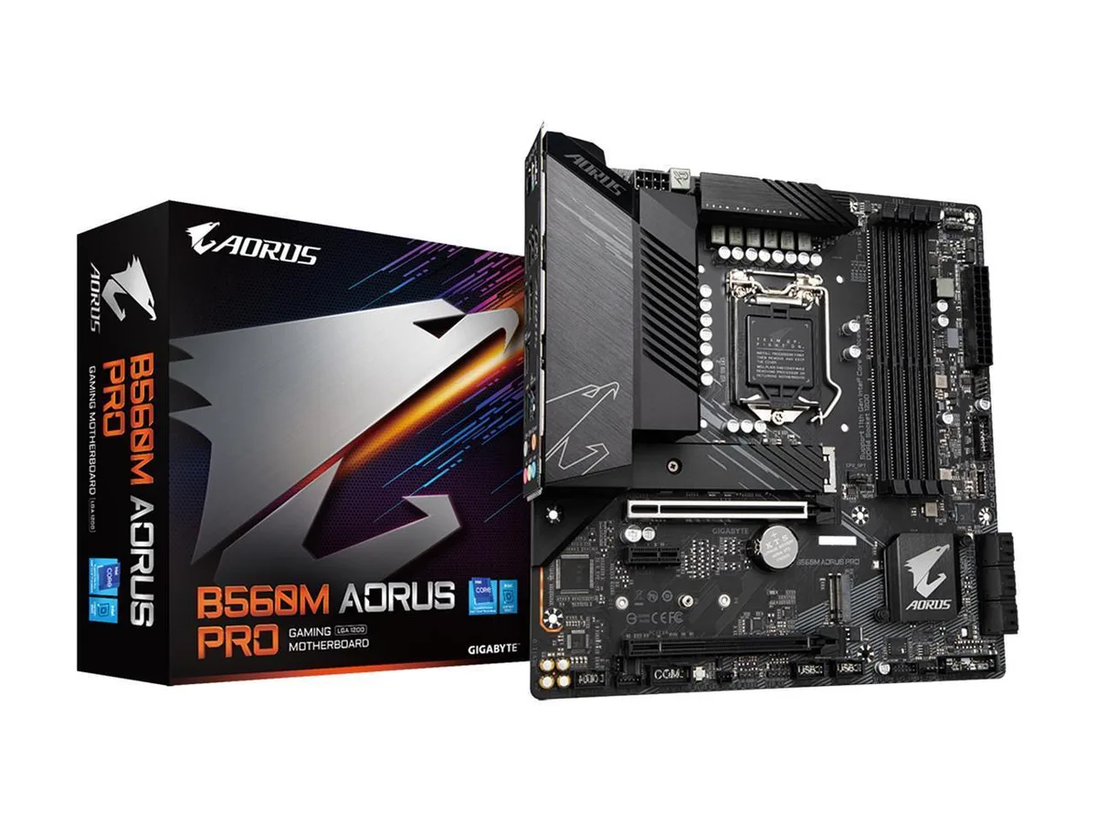 GIGABYTE GIGABYTE B560M AORUS PRO Intel Motherboard LGA 1200 Micro ATX — product photo
