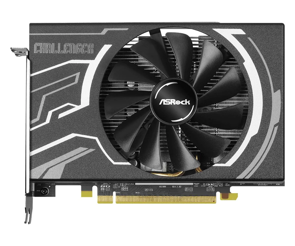 Compact graphics card with single fan and short PCB