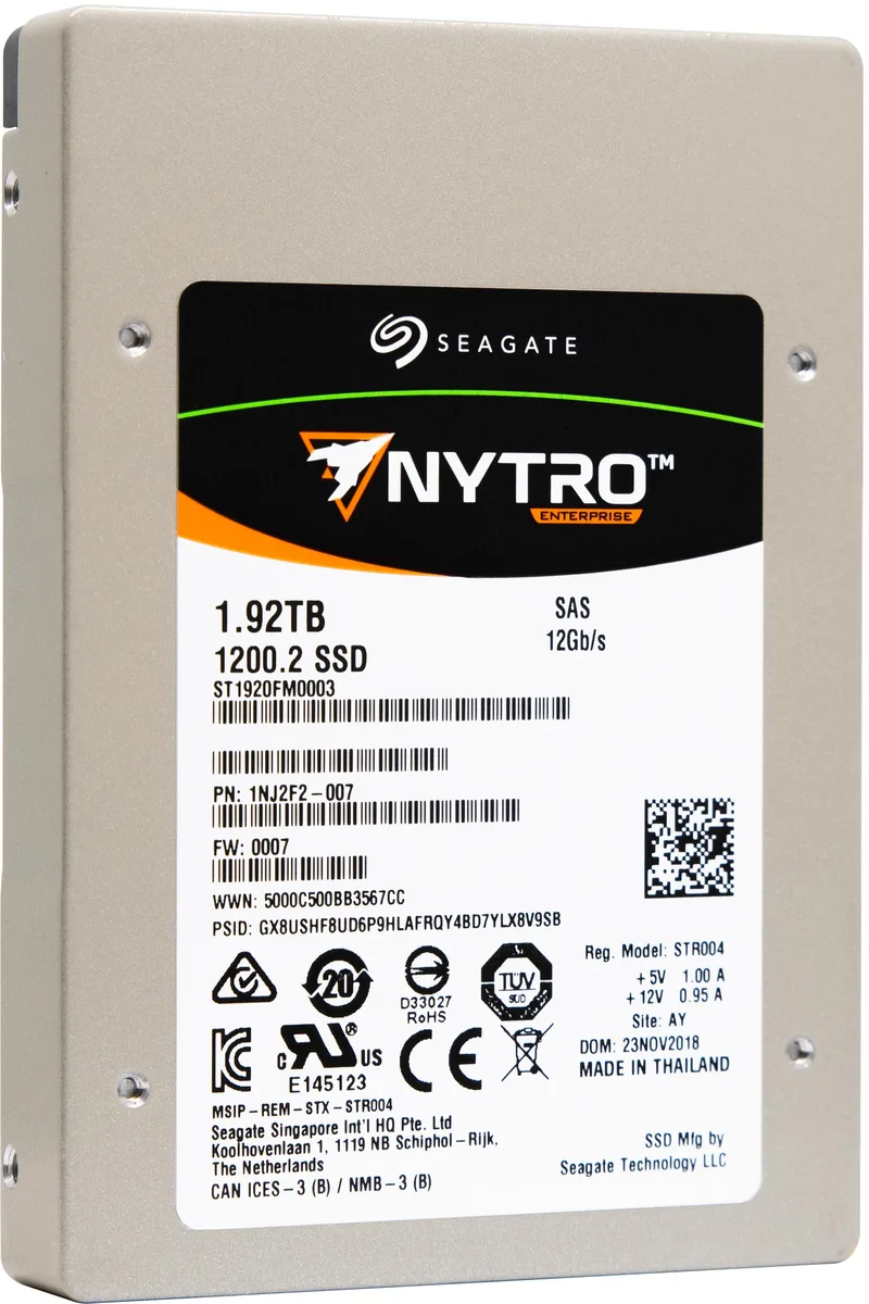 Seagate Seagate ST1920FM0003 1200.2 1.92TB 2.5" Dual 12Gb/s SAS eMLC enterprise SSD — product photo