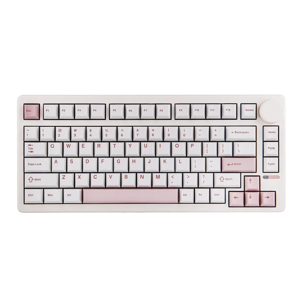 Epomaker Epomaker QK81 75% Wireless Mechanical Gaming Keyboard White Wisteria Switch — toote foto