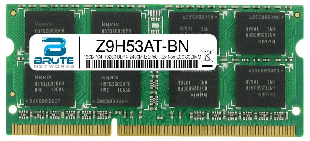 Brute Networks Brute Networks 16GB DDR4 2400MHz CL15 1.2V 2Rx8 SODIMM — photo du produit