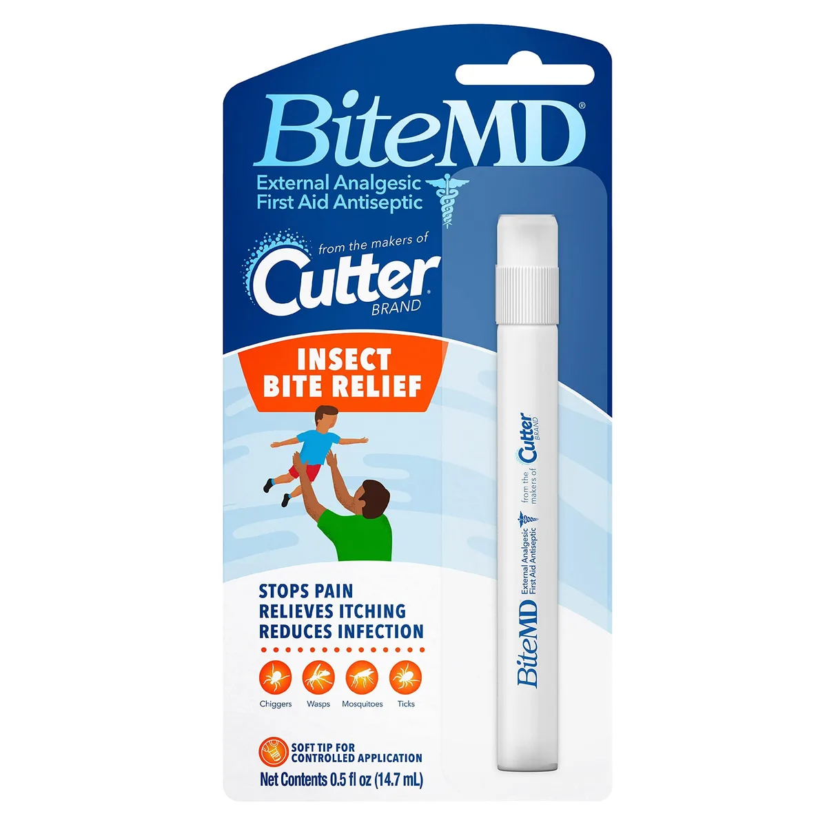  Cutter BiteMD Insect Bite Relief Stick 0.5 Fl Oz — fotografija izdelka