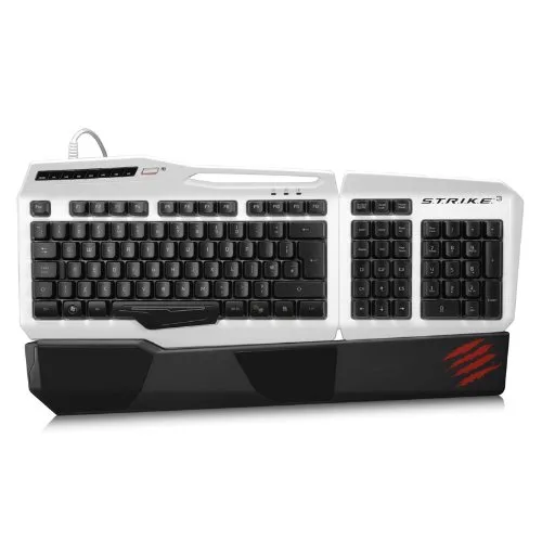 MAD CATZ MAD CATZ S.T.R.I.K.E. 3 White Gaming Keyboard — fotografia produktu
