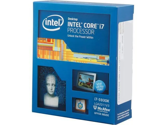 Intel Intel Core i7-5930K 6-Core 3.5 GHz LGA 2011-v3 140W desktop processor — product photo