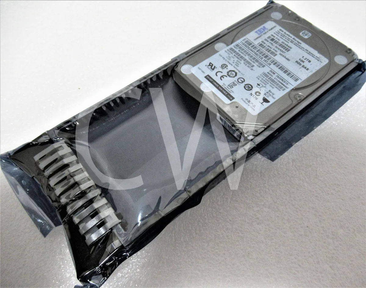 Silver 2.5 inch SAS hard drive with IBM caddy tray