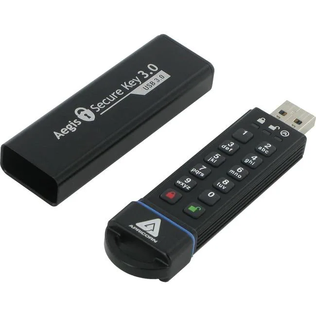 Apricorn Apricorn ASK3-30GB Aegis Secure Key 3.0 30GB USB 3.0 flash drive — 제품 사진