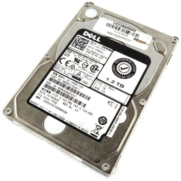 Silver 2.5 inch internal hard drive with SAS connector