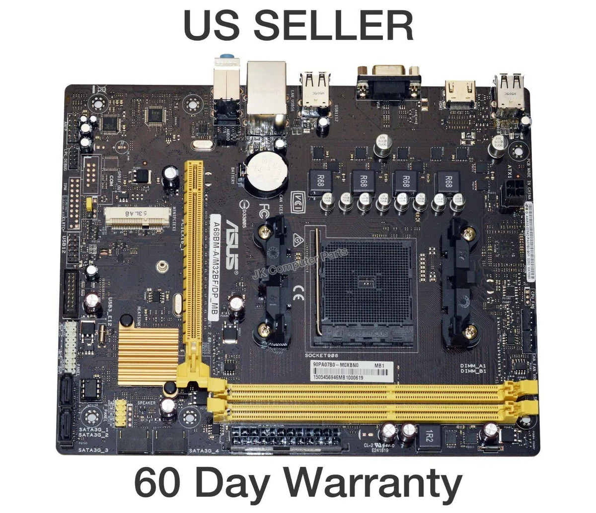 ASUS ASUS A68BM-A/M32BF AMD motherboard — product photo